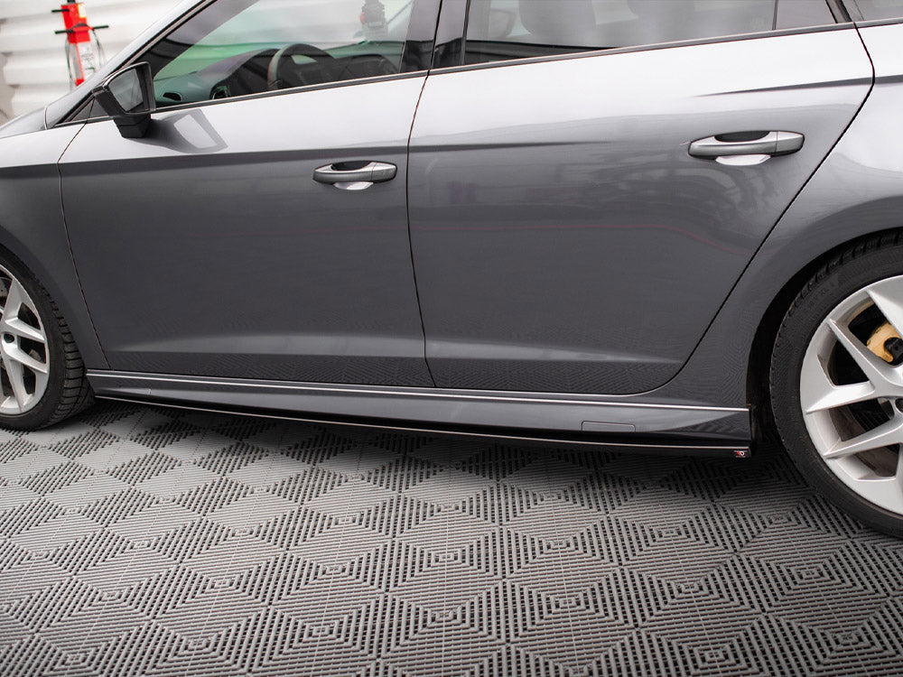 Maxton Design Side Skirts Diffusers V.5 Seat Leon Cupra / FR / Standard Mk3 / Mk3 Facelift