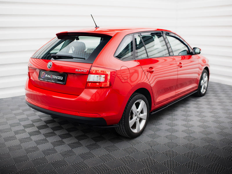 Maxton Design Rear Side Splitters Skoda Rapid Spaceback