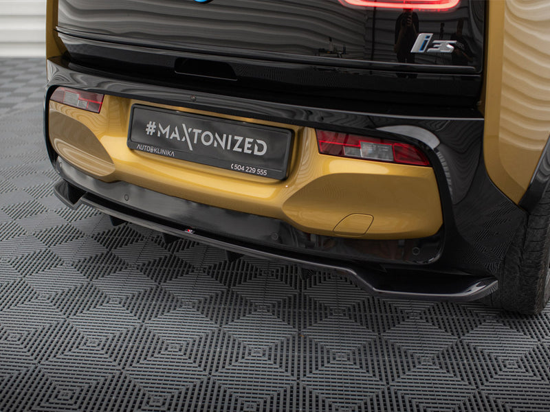 Maxton Design Rear Splitter (Vertical Bars) BMW i3 S Mk1 Facelift