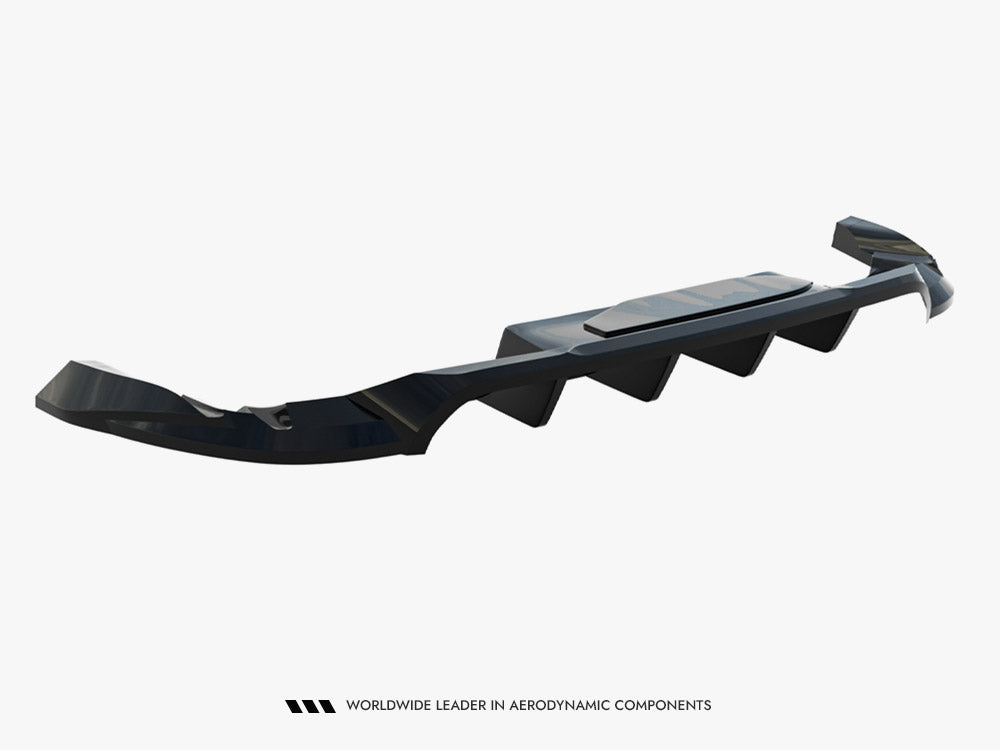 Maxton Design Rear Splitter (Vertical Bars) Porsche Macan EV Mk1