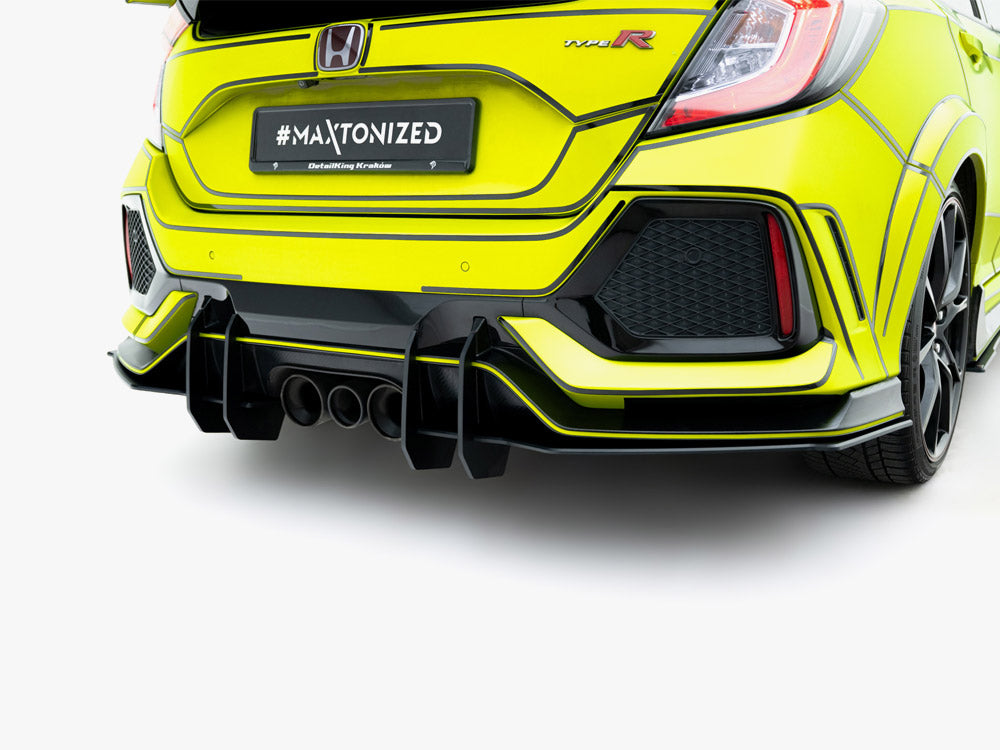 Maxton Design Street PRO Rear Diffuser V.2 Honda Civic Type-R Mk10 / Mk10 Facelift