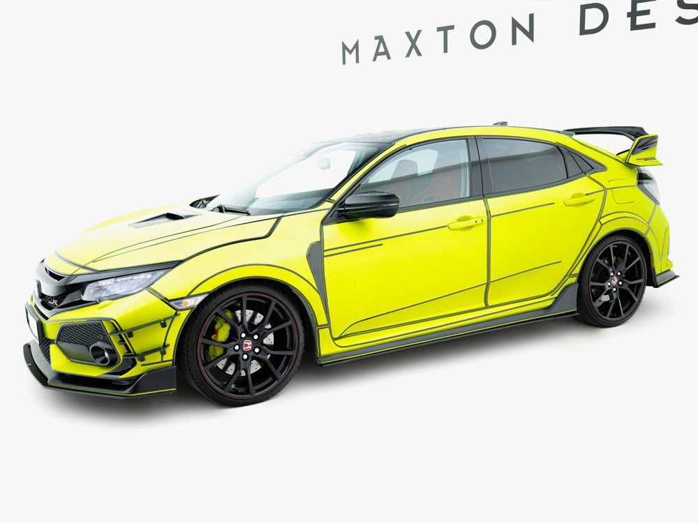 Maxton Design Street PRO Side Skirt Diffusers V.2 Honda Civic Type-R Mk10 / Mk10 Facelift