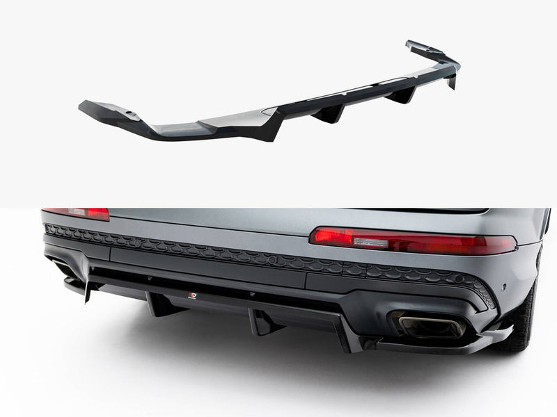 Maxton Design Rear Splitter (Vertical Bars) Audi Q7 S-Line Mk2 Facelift 2