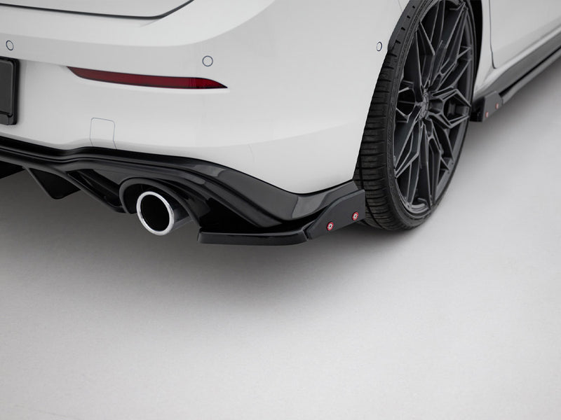 Maxton Design Rear Side Splitters V.4 + Flaps Volkswagen Golf GTI / GTE Mk8
