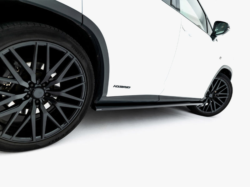 Maxton Design Side Skirts Diffusers Lexus RX F-Sport Mk4 Facelift (version without OEM step rails)