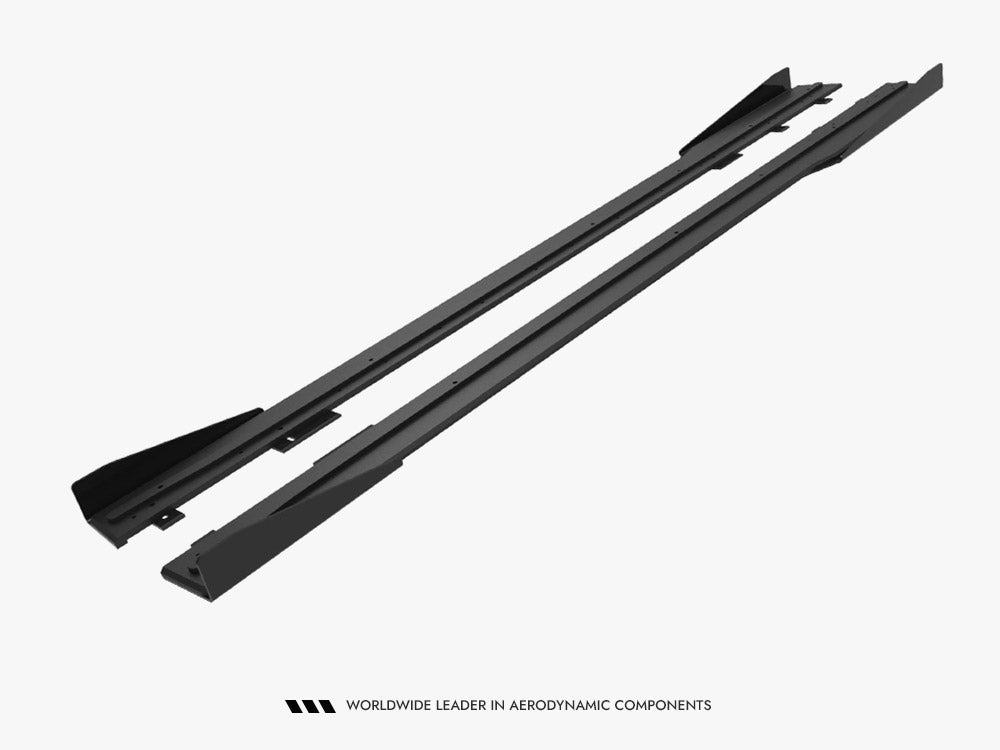 Maxton Design Street PRO Side Skirts Diffusers + Flaps Ford Mustang GT Mk7