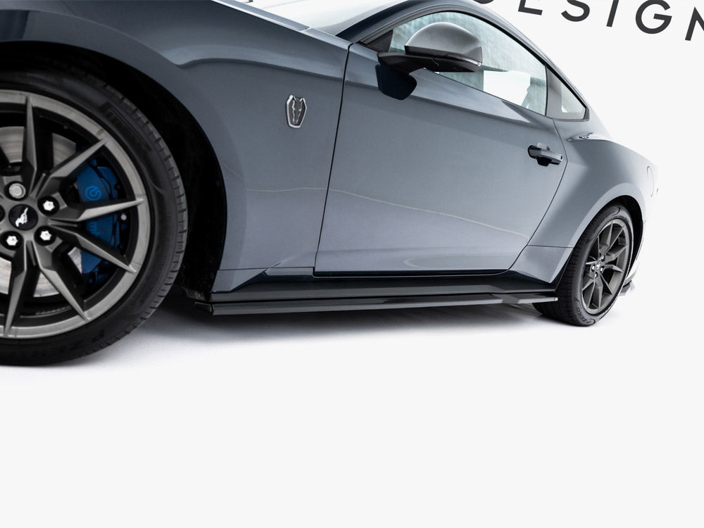 Maxton Design Side Skirt Diffusers Ford Mustang Dark Horse Mk7