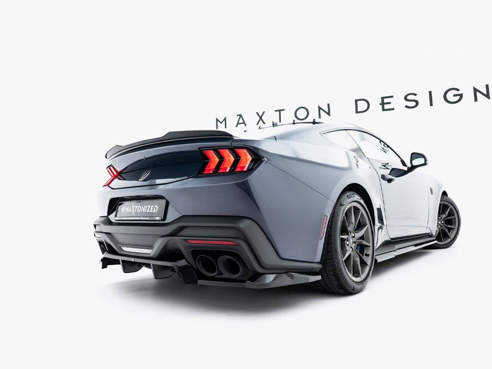 Maxton Design Rear Splitter (Vertical Bars) Ford Mustang Dark Horse Mk7