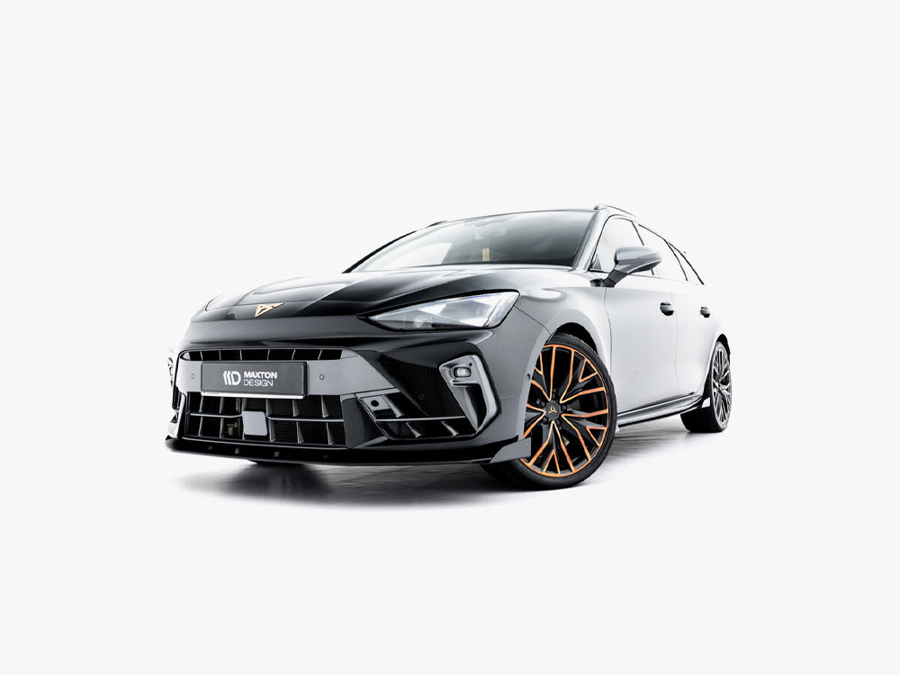 Maxton Design Street PRO Front Splitter + Flaps Cupra Leon ST / Hatchback Mk1 Facelift