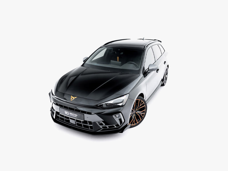 Maxton Design Street PRO Front Splitter + Flaps Cupra Leon ST / Hatchback Mk1 Facelift