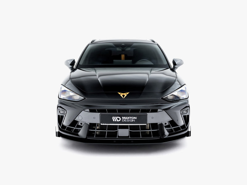 Maxton Design Street PRO Front Splitter + Flaps Cupra Leon ST / Hatchback Mk1 Facelift