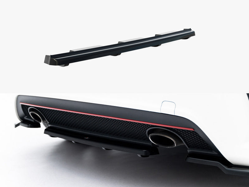 Maxton Design Rear Splitter (Vertical Bars) Mercedes W176 AMG-Line Pre-Facelift