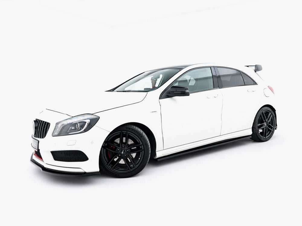 Maxton Design Side Skirt Diffusers Mercedes W176 AMG-Line Pre-Facelift