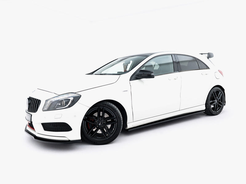 Maxton Design Side Skirt Diffusers Mercedes W176 AMG-Line Pre-Facelift