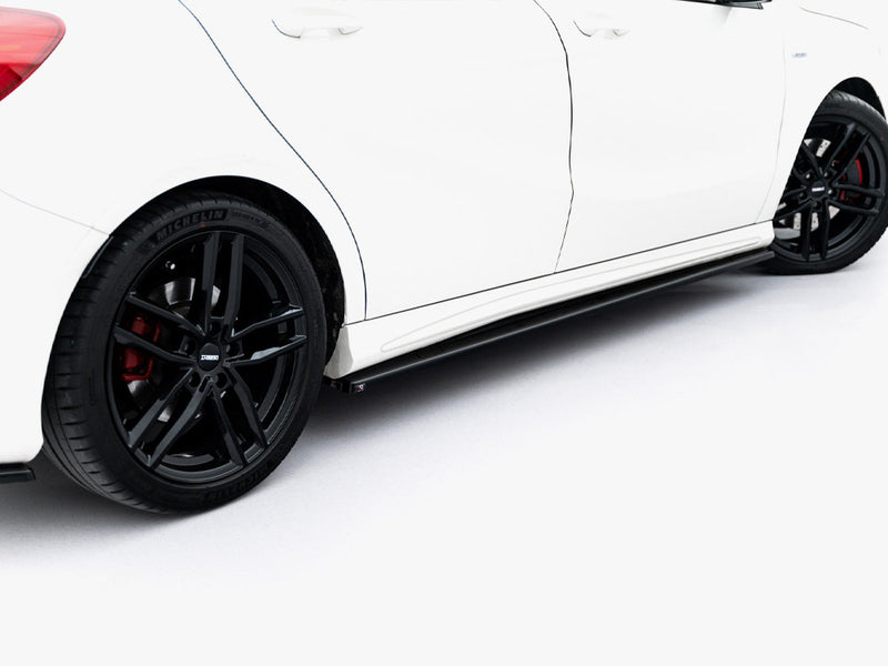 Maxton Design Side Skirt Diffusers Mercedes W176 AMG-Line Pre-Facelift
