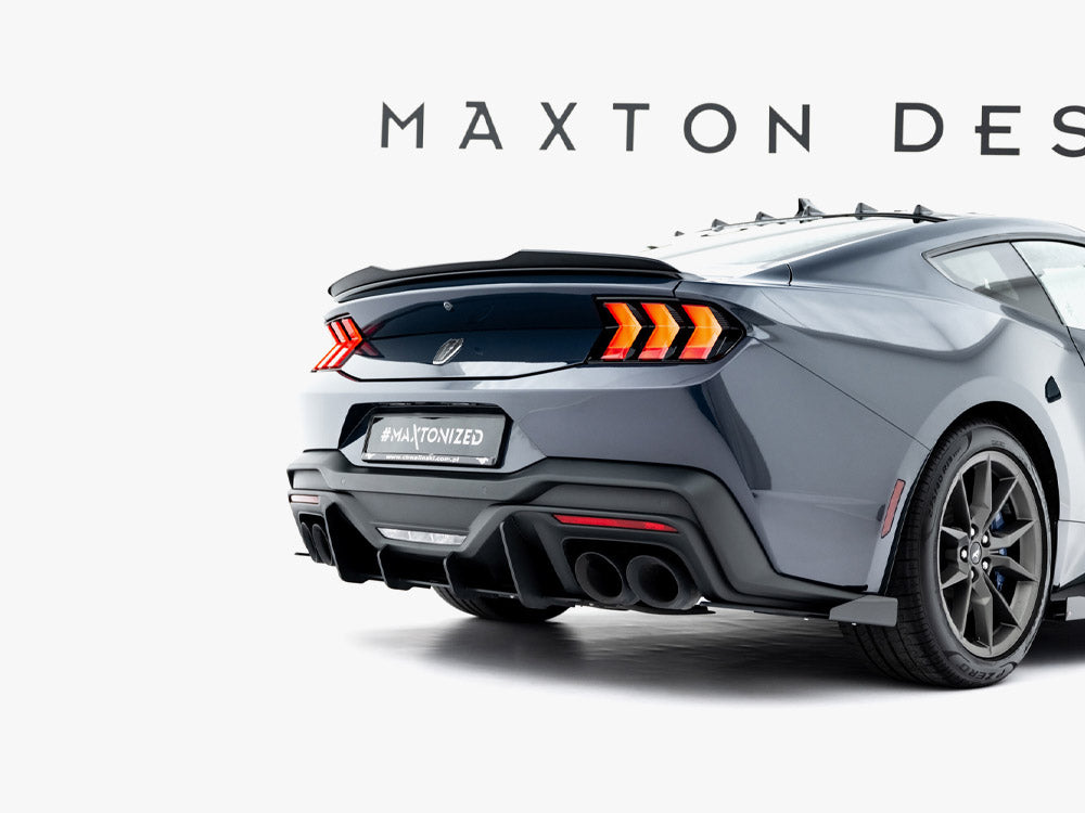 Maxton Design Street PRO Rear Side Splitters + Flaps Ford Mustang Dark Horse Mk7
