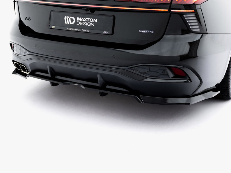 Maxton Design Rear Splitter (Vertical Bars) V.1 Audi A6 S-Line C9