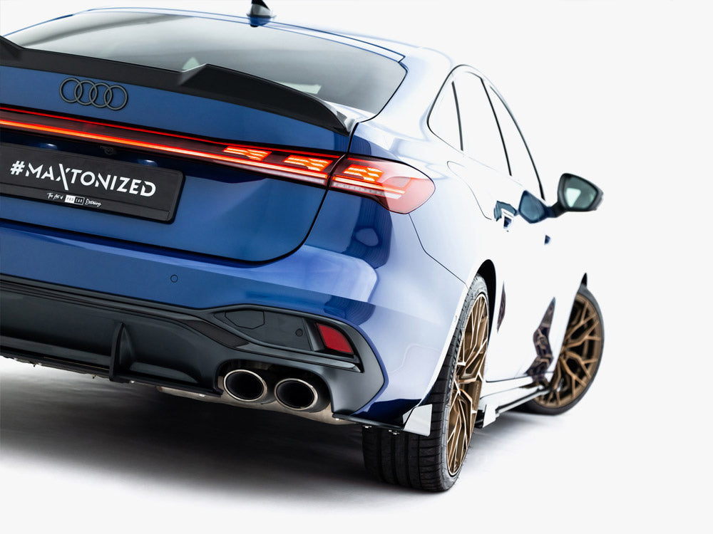 Maxton Design Street PRO Rear Side Splitters + Flaps Audi S5 Sedan / Avant B10