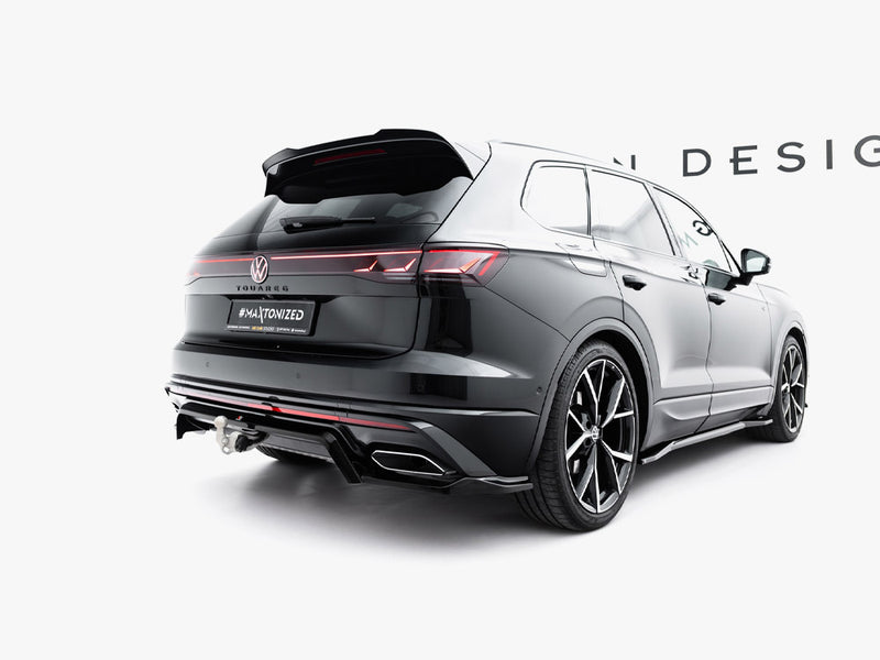 Maxton Design Rear Splitter (Vertical Bars) Volkswagen Touareg R-Line Mk3 Facelift