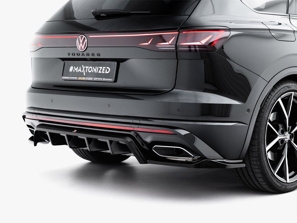 Maxton Design Rear Splitter (Vertical Bars) Volkswagen Touareg R-Line Mk3 Facelift