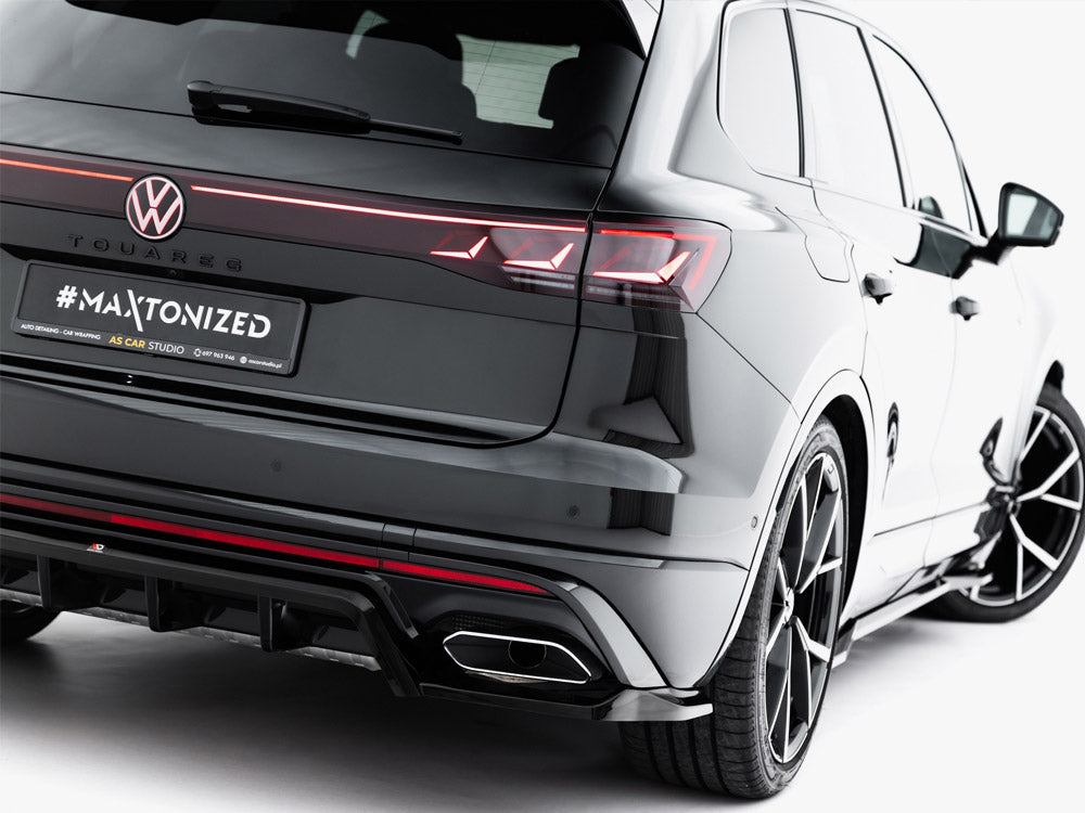 Maxton Design Rear Splitter (Vertical Bars) Volkswagen Touareg R-Line Mk3 Facelift