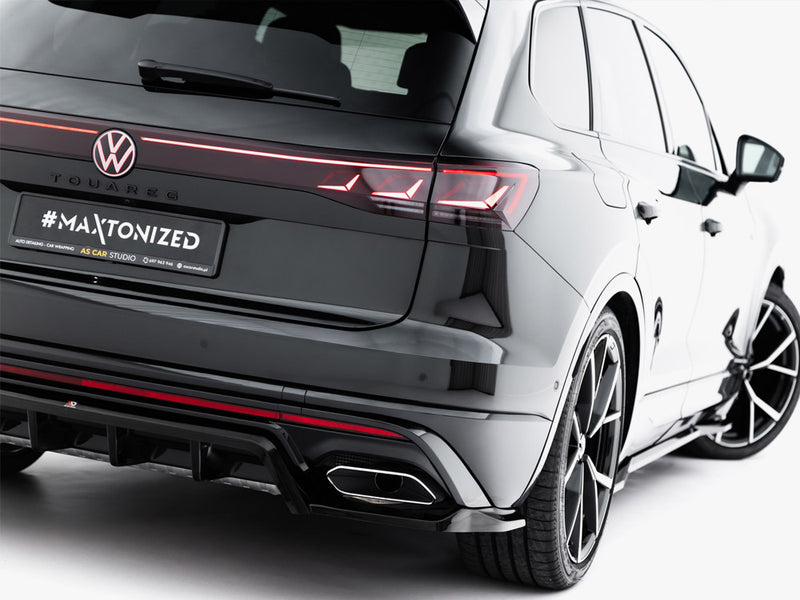Maxton Design Rear Splitter (Vertical Bars) Volkswagen Touareg R-Line Mk3 Facelift