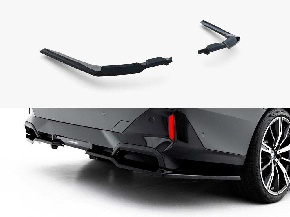 Maxton Design Rear Splitter (Vertical Bars) V.2 BMW 5 / i5 M-Pack Sedan / Touring G60 / G61