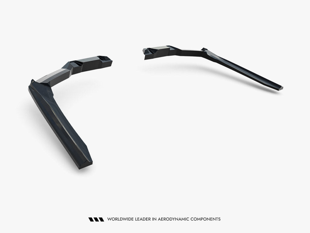 Maxton Design Rear Splitter (Vertical Bars) V.2 BMW 5 / i5 M-Pack Sedan / Touring G60 / G61