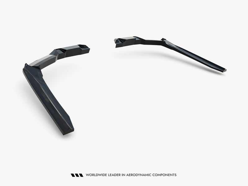 Maxton Design Rear Splitter (Vertical Bars) V.2 BMW 5 / i5 M-Pack Sedan / Touring G60 / G61