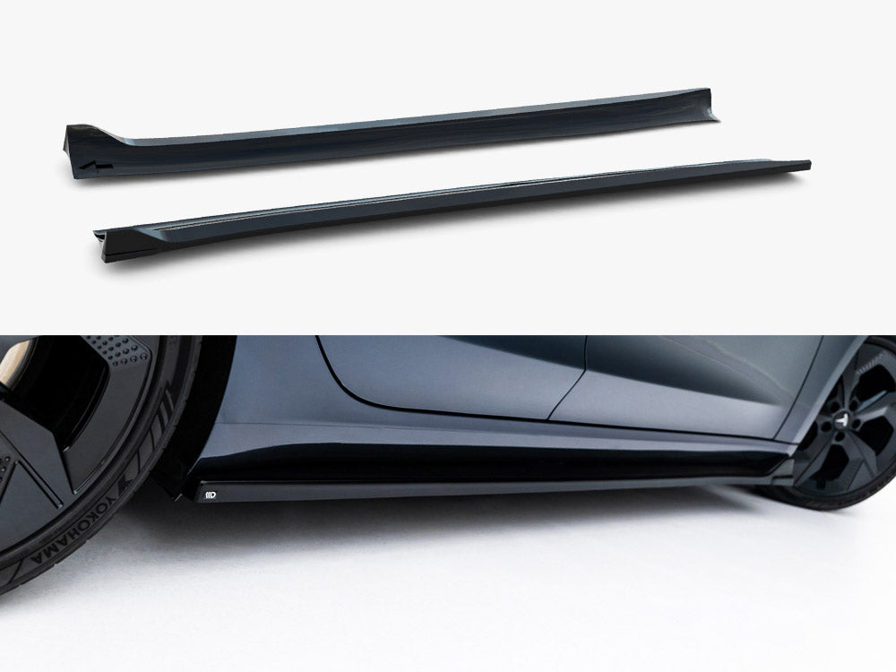 Maxton Design Side Skirts Diffusers V.3 Tesla Model 3 Mk1 / Mk1 Facelift