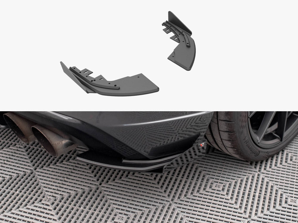 Maxton Design Street PRO Rear Side Splitters (+flaps) Audi S3 Sportback 8V Facelift