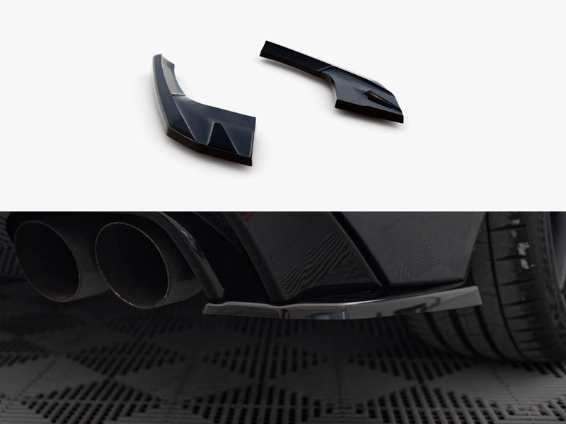 Maxton Design Rear Side Splitters V.2 Audi S3 / A3 S-Line Sportback 8V Facelift