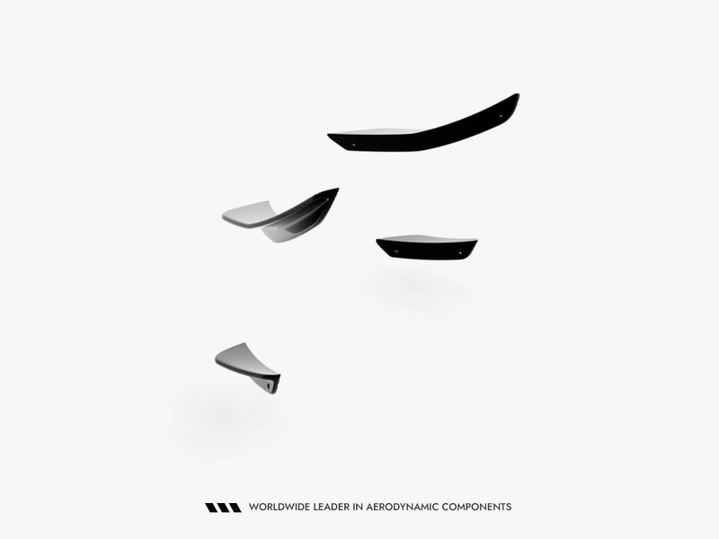 Maxton Design Front Bumper Wings (Canards) Volkswagen Polo GTI Mk6 Facelift