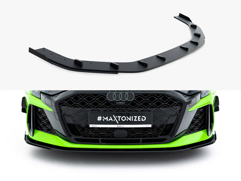 Maxton Design Street PRO Front Splitter + Flaps Audi RS3 Sportback 8Y Facelift