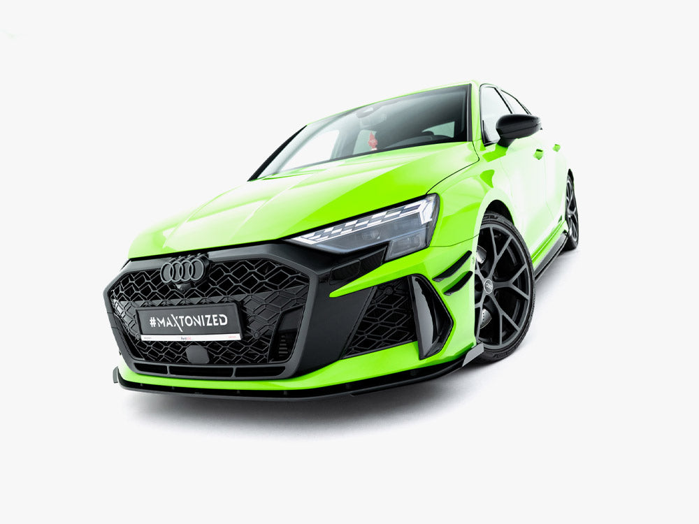 Maxton Design Street PRO Front Splitter + Flaps Audi RS3 Sportback 8Y Facelift
