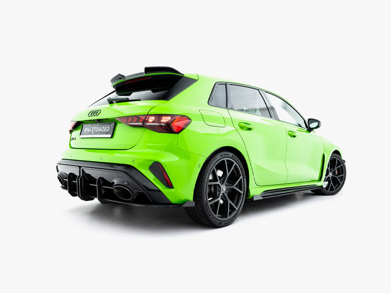 Maxton Design Street PRO Rear Diffuser + Flaps Audi RS3 Sportback 8Y Facelift