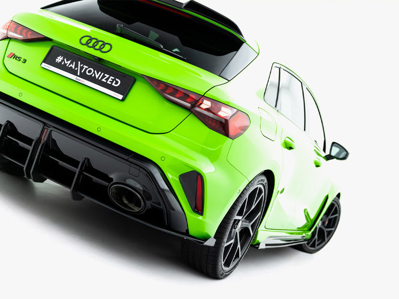 Maxton Design Street PRO Rear Diffuser + Flaps Audi RS3 Sportback 8Y Facelift