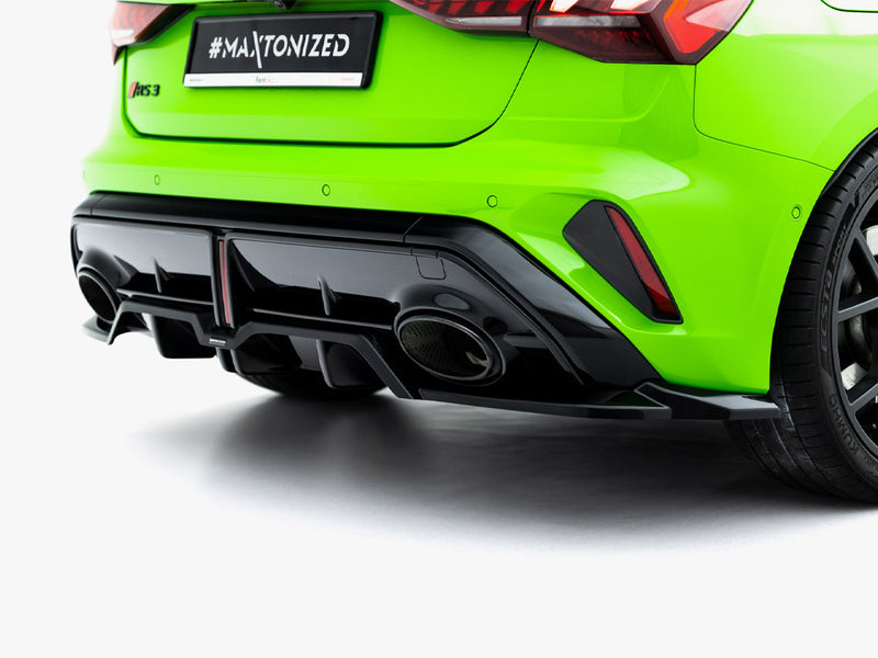 Maxton Design Rear Splitter (Vertical Bars) V.2 Audi RS3 Sportback 8Y Facelift