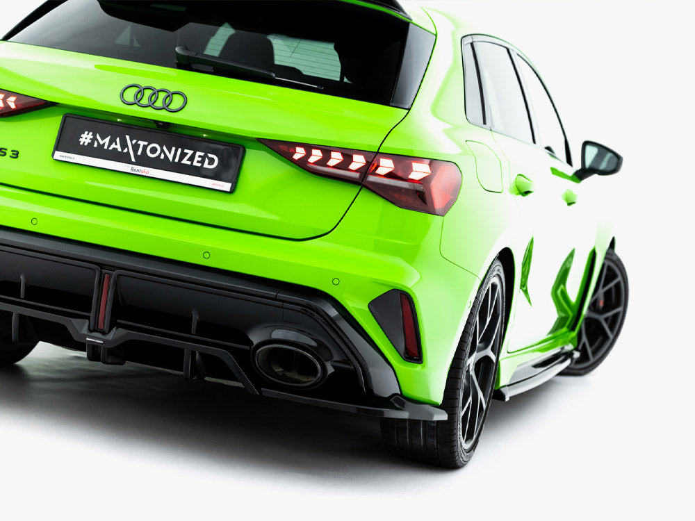 Maxton Design Rear Splitter (Vertical Bars) V.2 Audi RS3 Sportback 8Y Facelift