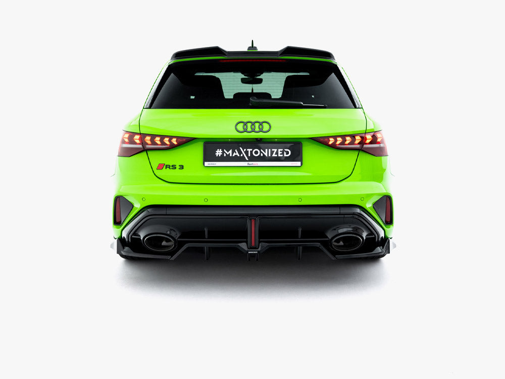 Maxton Design Rear Splitter (Vertical Bars) V.1 Audi RS3 Sportback 8Y Facelift