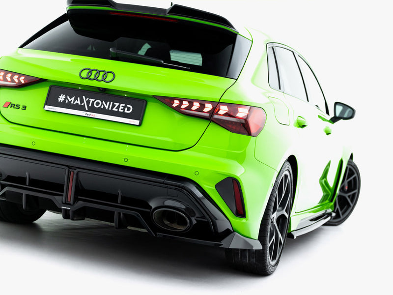 Maxton Design Rear Splitter (Vertical Bars) V.1 Audi RS3 Sportback 8Y Facelift