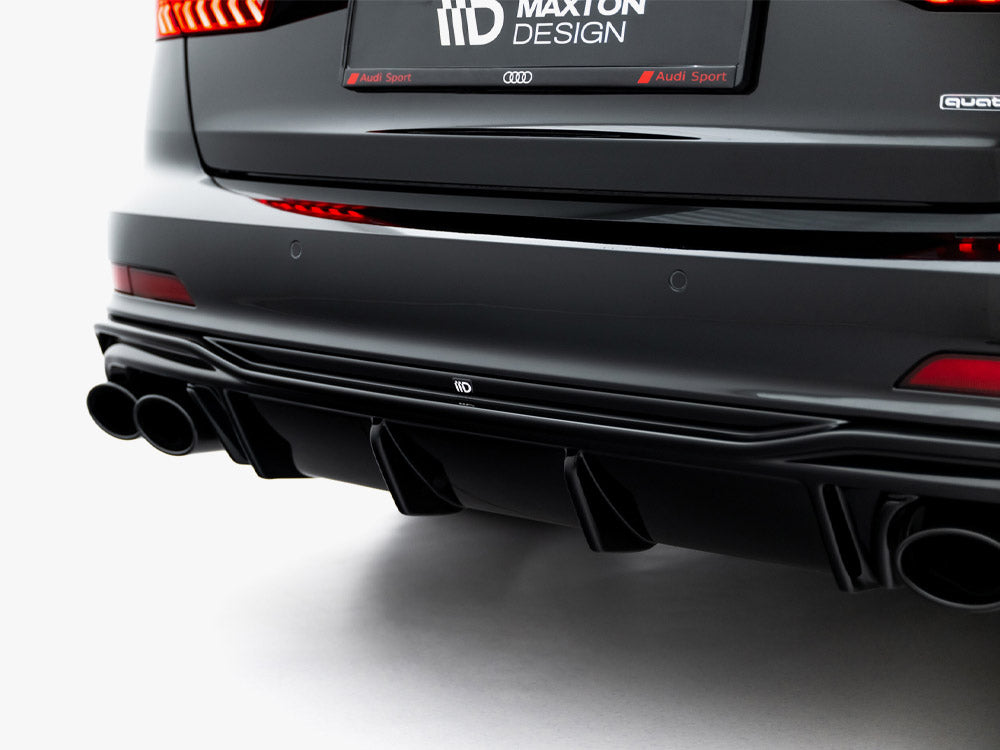 Maxton Design Rear Valance + Exhaust Ends Imitation Audi A6 S-Line / S6 C8 / C8 Facelift