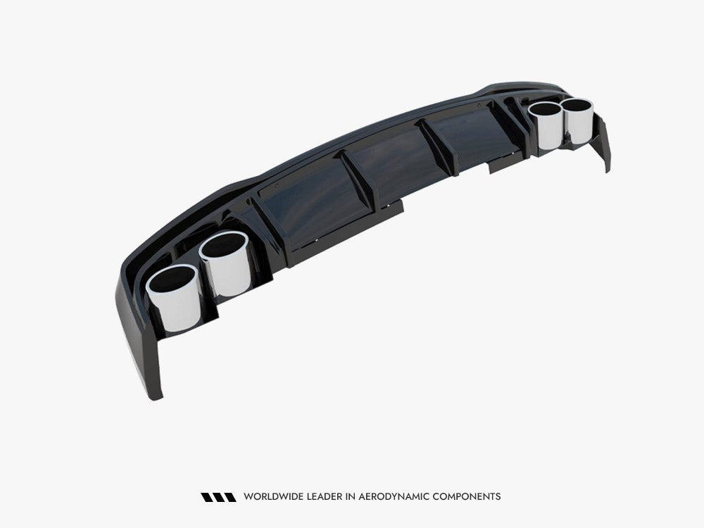 Maxton Design Rear Valance + Exhaust Ends Imitation Audi A6 S-Line / S6 C8 / C8 Facelift