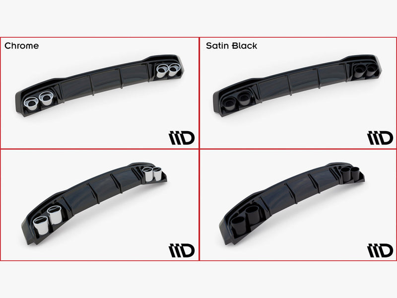 Maxton Design Rear Valance + Exhaust Ends Imitation Audi A6 Sedan / Avant C8 / C8 Facelift