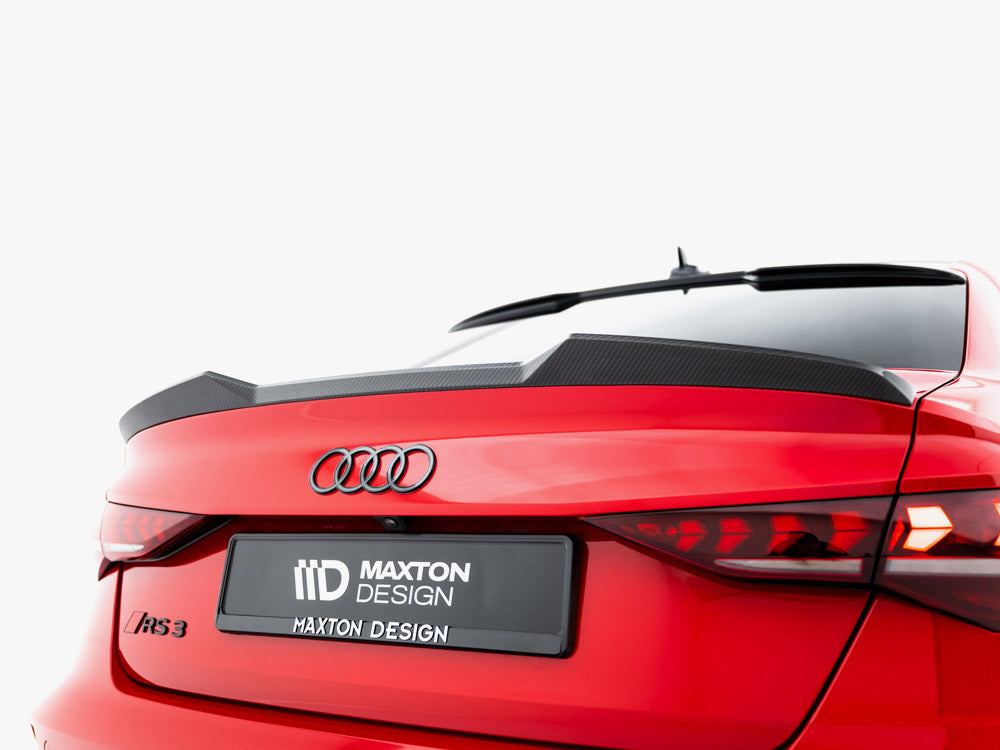 Maxton Design Prepreg Carbon Fiber Tailgate Spoiler V.1 Audi RS3 / S3 / A3 S-Line / A3 Sedan 8Y Facelift