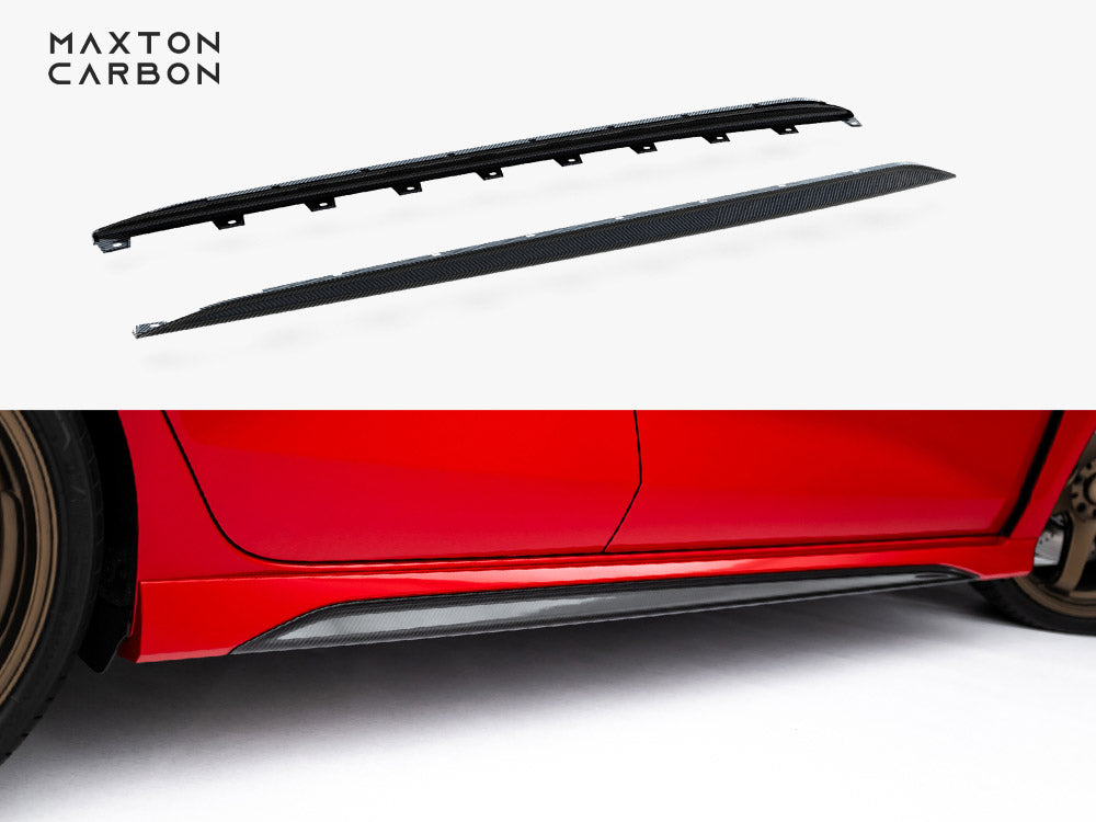 Maxton Design Prepreg Carbon Fiber Side Skirts V.2 Audi RS3 Sedan 8Y Facelift