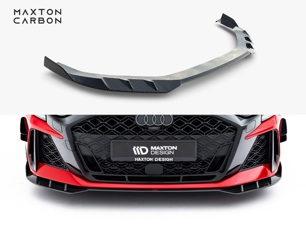 Maxton Design Prepreg Carbon Fiber Front Splitter Audi RS3 Sedan 8Y Facelift