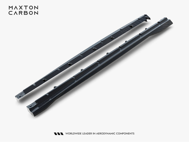 Maxton Design Prepreg Carbon Fiber Side Skirts Audi SQ8 / Q8 S-Line Mk1 Facelift