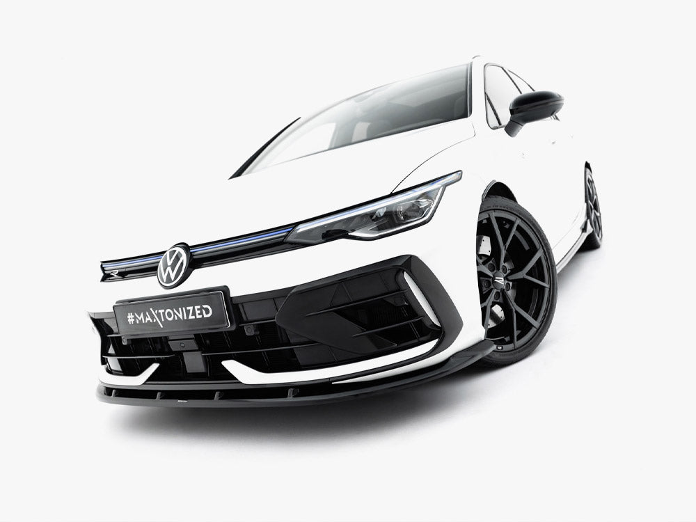 Maxton Design Front Splitter V.2 Volkswagen Golf R Variant Mk8 Facelift