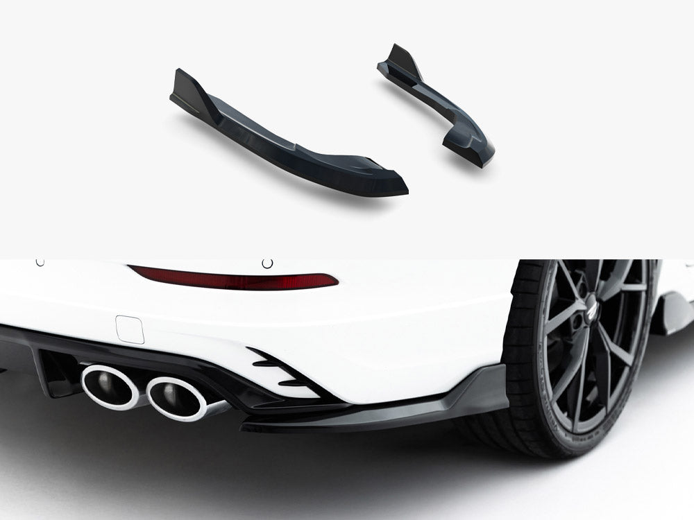 Maxton Design Rear Side Splitters V.2 Volkswagen Golf R Variant Mk8 Facelift